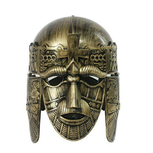Roman Spartan Sutton Hoo Crusader Knight Helmet Mask Medieval Costume Armor 